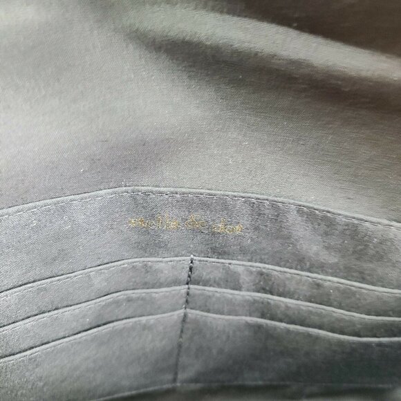 New Stella & Dot Taj Clutch Black Fringe Striped Purse - Picture 3 of 5